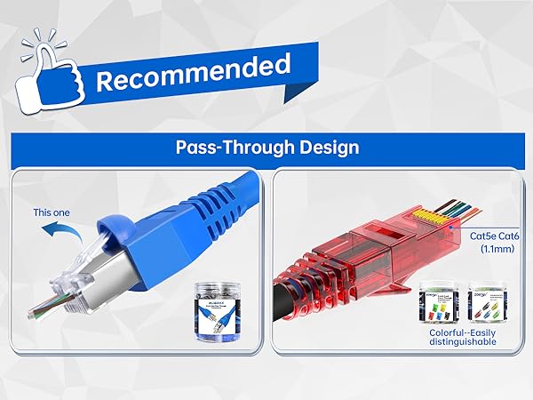 cat6 pass through connectors