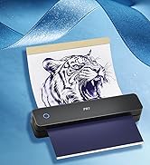 MT660 Tattoo Stencil Printer with 10pcs Transfer Paper, Wireless Thermal Tattoo Transfer Printer,...
