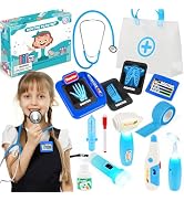 IVENRXIU Doctor Kit for Kids, 15 Pcs Doctor Kit for Toddlers 3-5, Kids Doctors Play Set with Real...