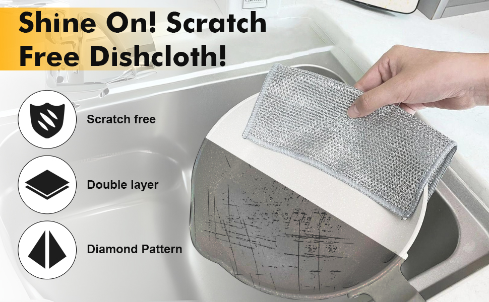 double stainless steel scrubber
