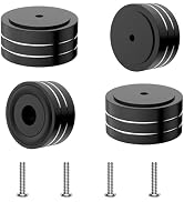 Tertullus 4 Pcs HiFi Speaker Isolation Feet 40x20mm Aluminum Speaker Spike Pad for Turntable, Sub...