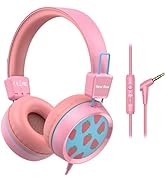 New bee Kids Headphones Wired for School with Microphone KH20 HD Stereo Safe Volume Limited 85dB/...