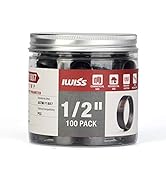 IWISS 1/2-Inch PEX Pipe Crimp Copper Rings, Skid-Proof, F1807 Standard-100pcs