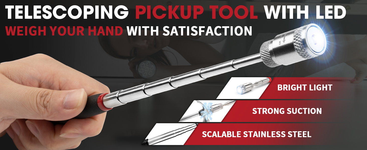 inspection mirror magnetic pickup tool telescoping magnetic pickup tool magnet stick