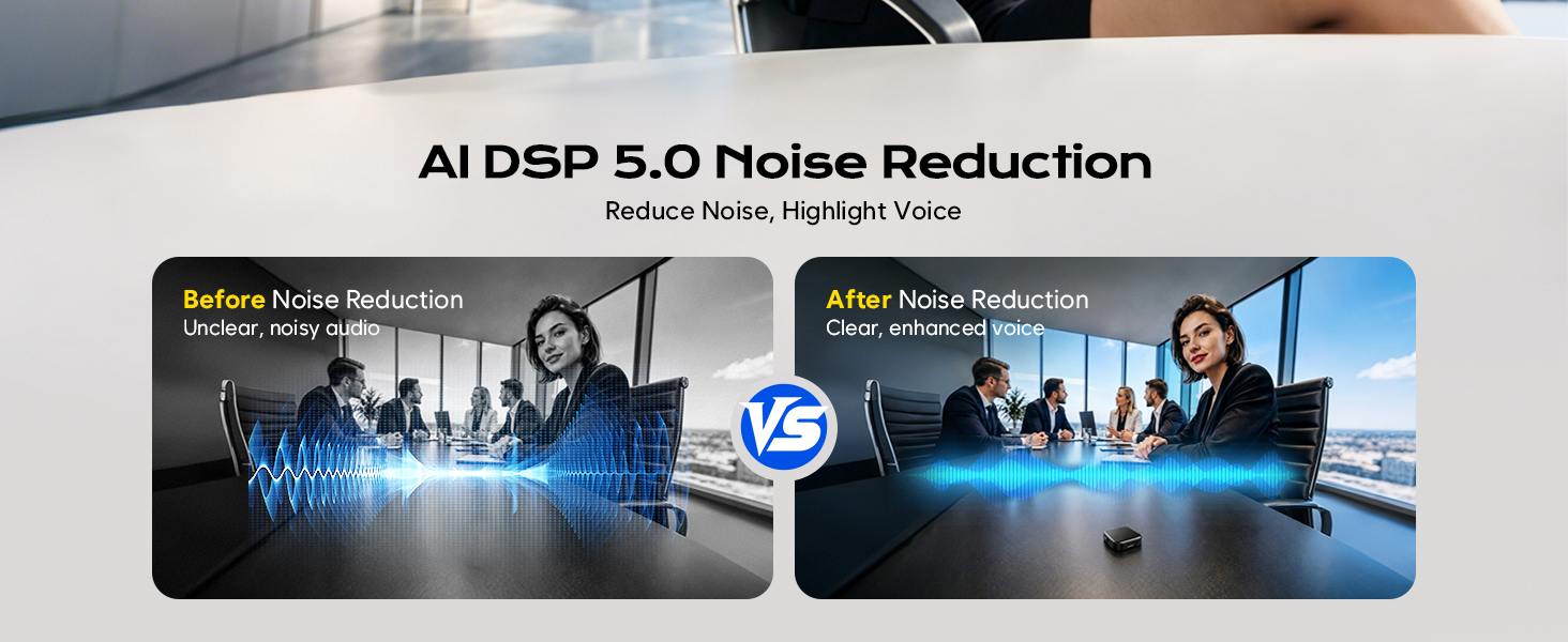 Recorder with AI-Intelligent Noise Reduction