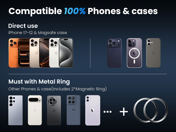 Compatible 100% phones &amp; cases