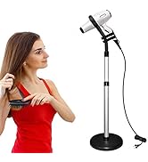 HLGOLDLUO Hair Dryer Stand, 360 Degree Rotating Lazy Hair Dryer Stand Hand Free With Heavy Base, ...