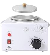 Portable Wax Warmer Machine for Painless Hair Removal, Women Men Professional Wax Heater with Adj...