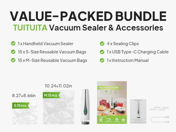 Portable Food Saver Vacuum Sealer Machine