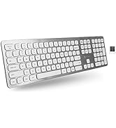 X9 Performance 2.4G Wireless Keyboard for Laptop or Desktop PC - Ultra Slim Full Size Keyboard Wi...