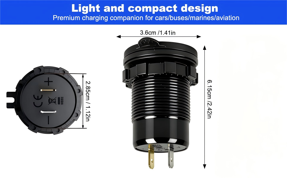Light and compact design