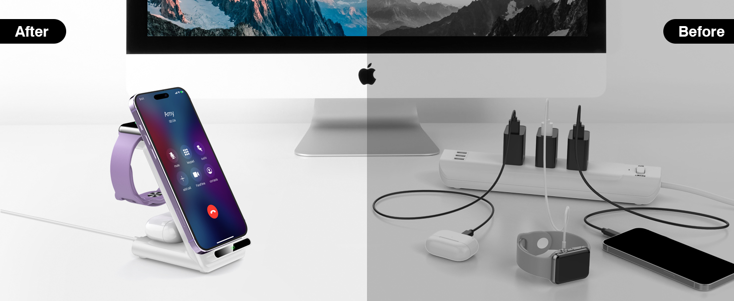 wireless charging station apple