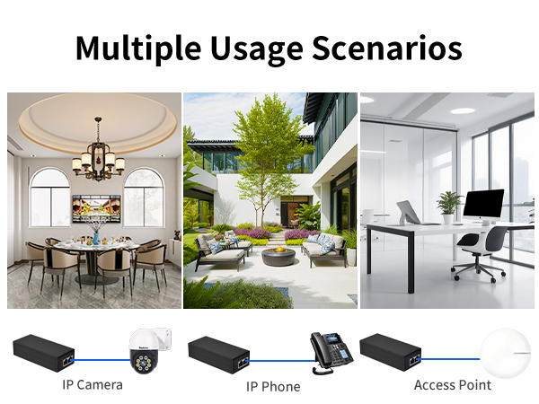 2.5g poe injector poe adapter 30w