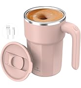 Self Stirring Coffee Mug 14oz, Rechargeable Self Stirring Mug, Magnetic Self Stirring Cup for Cof...
