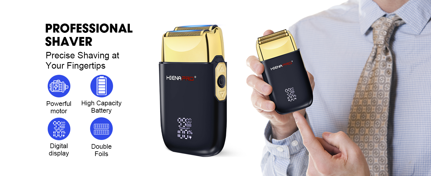 Foil Shaver Black Gold