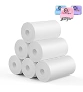 Yosfeng Kids Instant Print Camera Paper - 6 Rolls, 57x30mm Thermal Paper for DIY Drawing &amp; Colori...