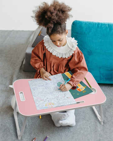 ZEAPTAC Laptop Bed Desk, Foldable Lap Table, Portable Study Table