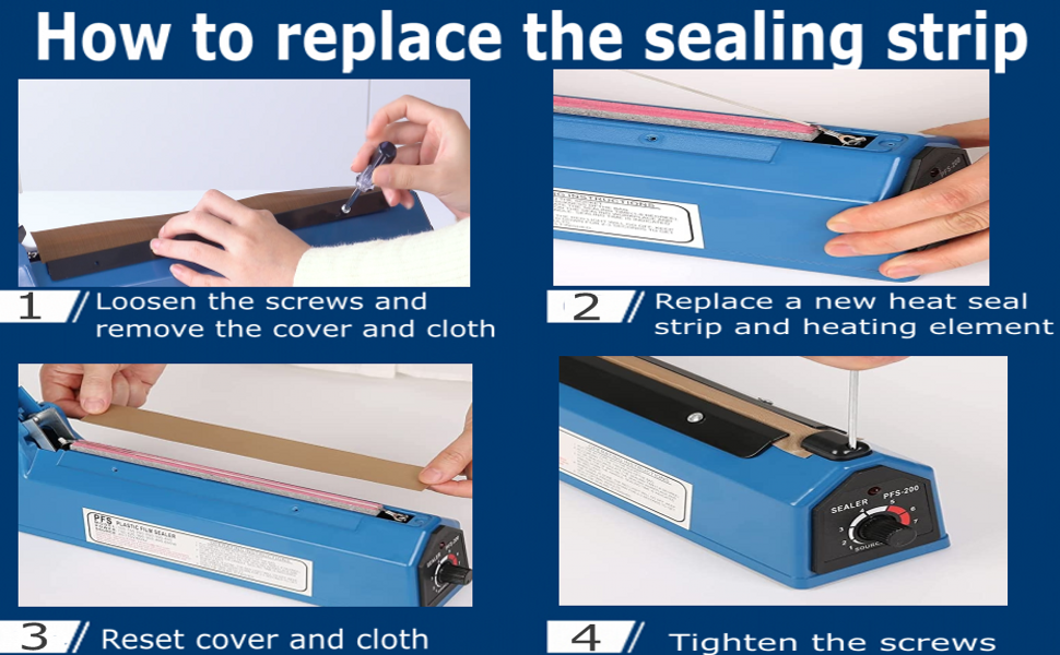 How to replace the sealing machine strip
