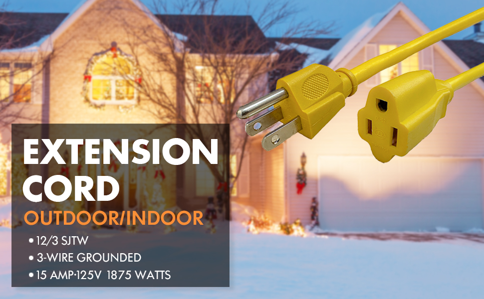 Outdoor extension cord