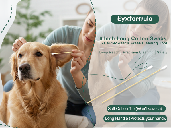 long qtips for cleaning dogs ears