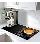 AOHMPT Coffee Mat 17"x32" - Extra Large Absorbent Non Slip Dish Drying Mat,Coffee Bar Accessories...