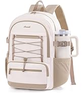 LOVEVOOK School Backpack for Teen Girls, Large Capacity College Student Backpacks with Water Bott...