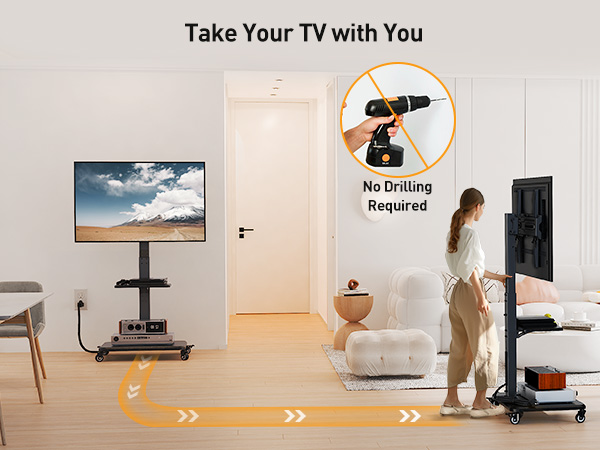 mobile TV stand