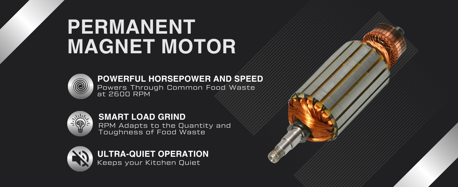 permanent magnet motor full torque no jams high speed smart load