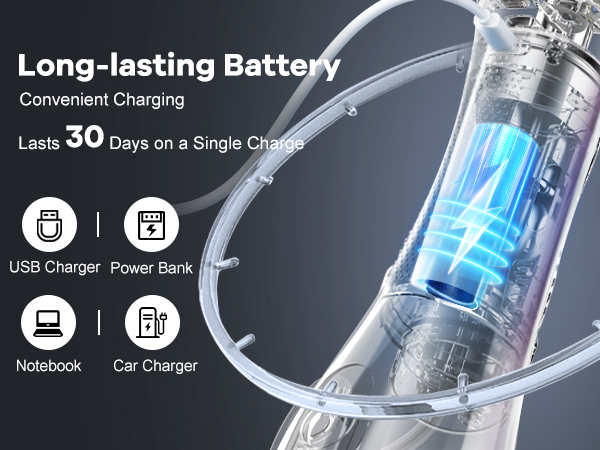 Long lasting battery tonsil stone remover