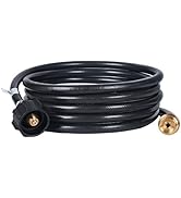 GasSaf 12 Feet Propane Tank Adapter Hose Assembly 1 lb to 20 lb Converter Replacement for QCC1 Ty...