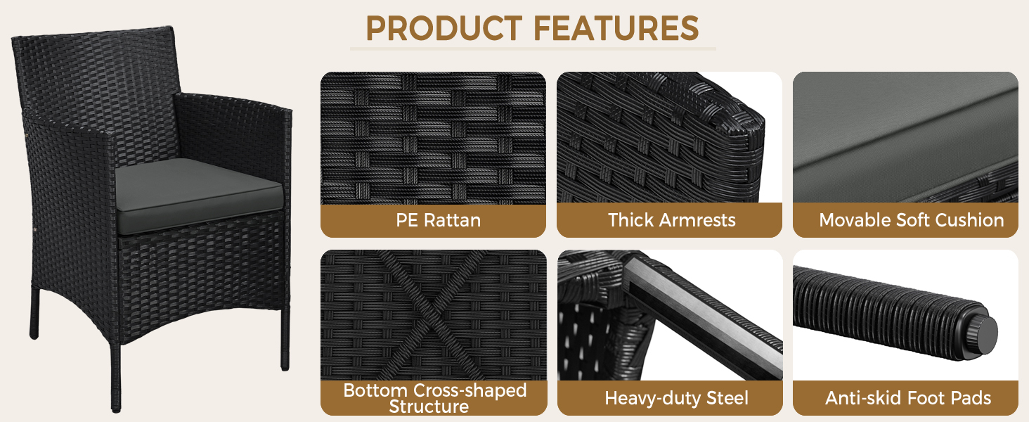  3-Piece Patio Furniture Set