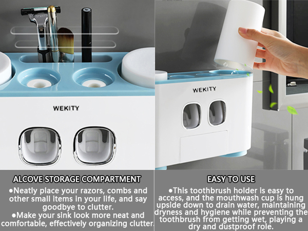 Toothbrush Holder with Toothbrush Dispenser