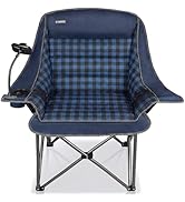 Oversized Camping Chairs for Adults- Heavy Duty Extra Large Lawn Chair,Folding Comfy Padded Camp ...
