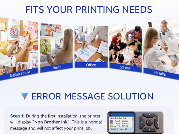 LC406XL ink cartridge for Brother