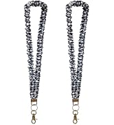 AGOT 2 Pack Lanyards for Id Badges and Keys - Stretchy Teacher Lanyard for Women Nurse Cruise Ship