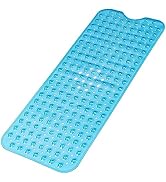 Large Non Slip Bathtub Mat, Extra Long Bath Mat for Tub, 40 x 16 Inch, Machine Washable Shower Ma...