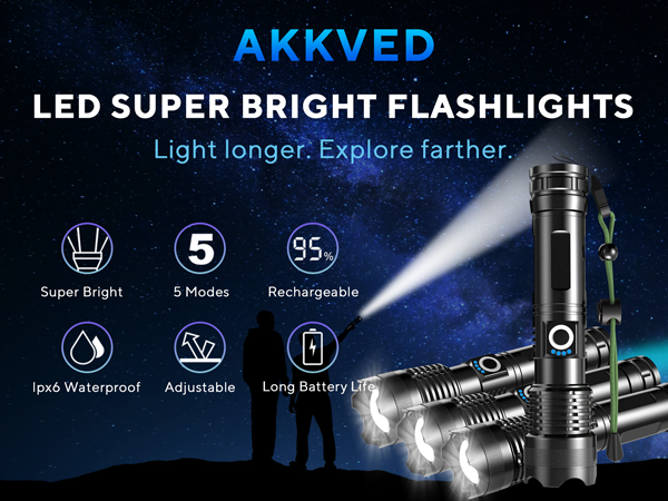 rechargeable flashlights high lumens