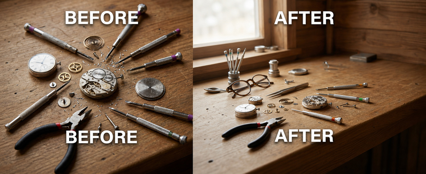 8-Piece Watch Repair Screwdriver Set