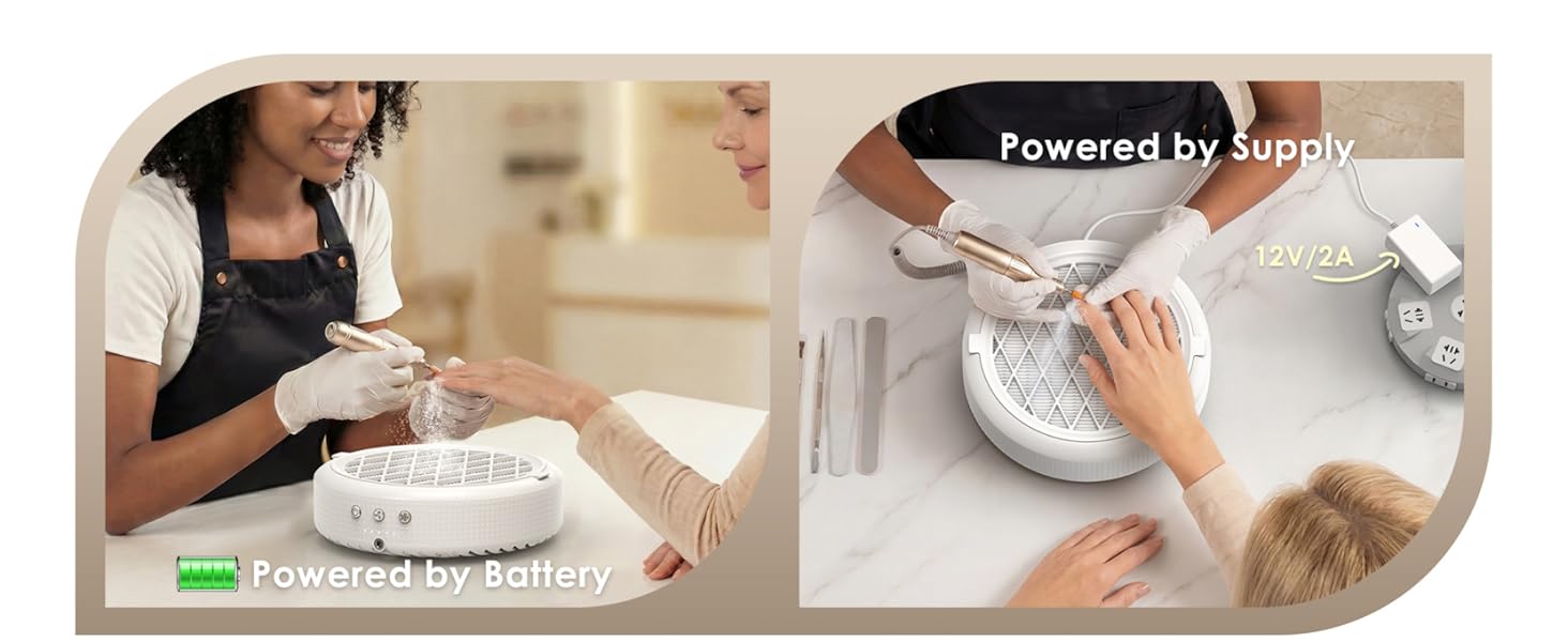 nail fan dust collector