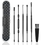 6 Pcs Ear Wax Removal Kit,Professional Double-Headed Ear Pick Earwax Removal Tools,316L Stainless...