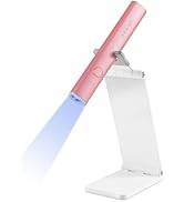 VRAIKO Minicure Handheld UV Light for Gel Nails, Portable UV Nail Lamp with Stand, Rechargeable M...