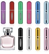 LIOUCBD 10PCS Mini Refillable Perfume Atomizer Bottle, Portable 5ml Spray Scent Pump Case for Wom...