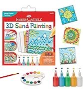 Faber-Castell 3D Sand Painting Kit for Kids: Create 5 Sand Art Pictures, DIY Arts and Crafts for ...