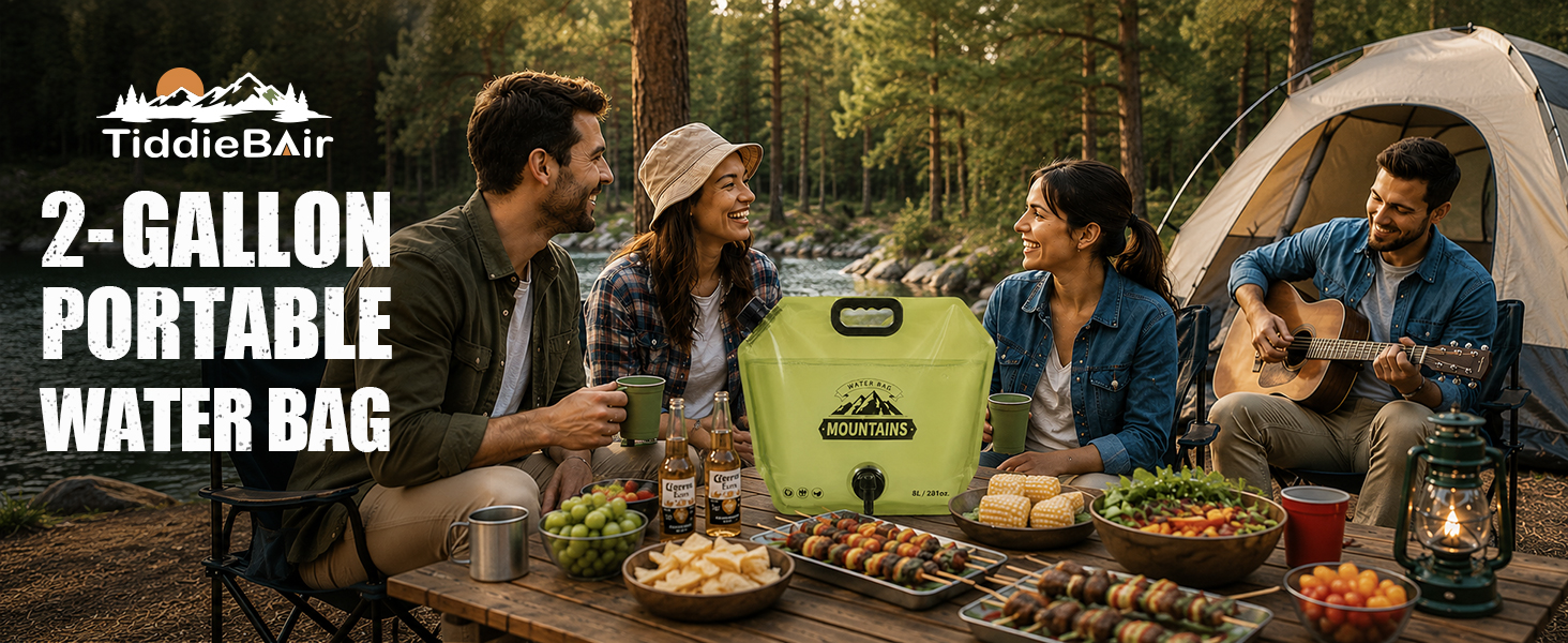TiddieBair 2 Gallon Portable Water Bag