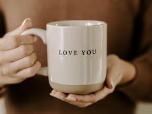 Stoneware Love You Mug Gift for Her
