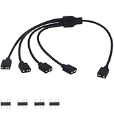 LANMINGLEL Argb Splitter Cable 5V 1 Female to 4 Female 3 Pin Argb Extension Cable 3 for Expand Co...