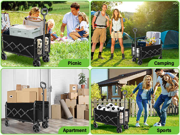 collapsible folding wagon, wagon foldable, collapsible storage wagons