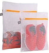Kimmama Set of 2 Delicates Laundry Bags,Durable Zipper Mesh Laundry Bag, Wash Bag,Protect Cloth S...