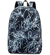 mezhsa Boy School Backpack Elementary Middle Lightning Bookbag Laptop Teenager Waterproof Lightwe...