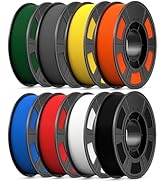 UJOYBIO PETG Filament 1.75mm 250G*8, 3D Printer Filament Bundle, High Strength &amp; Tangle-Free, Dim...